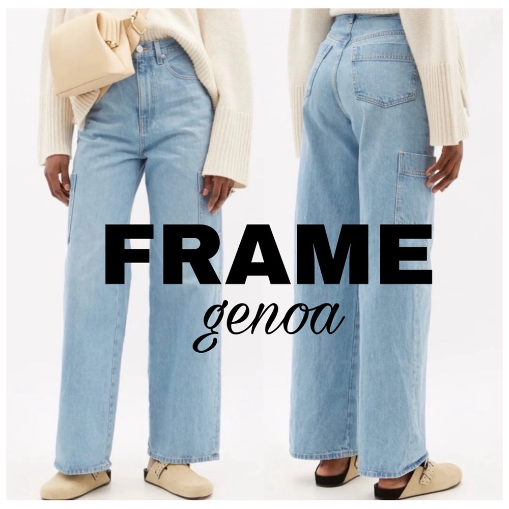 FRAME DENIM: High Rise Baggy Pocket Jean in Genoa size 27 **make an offer!**